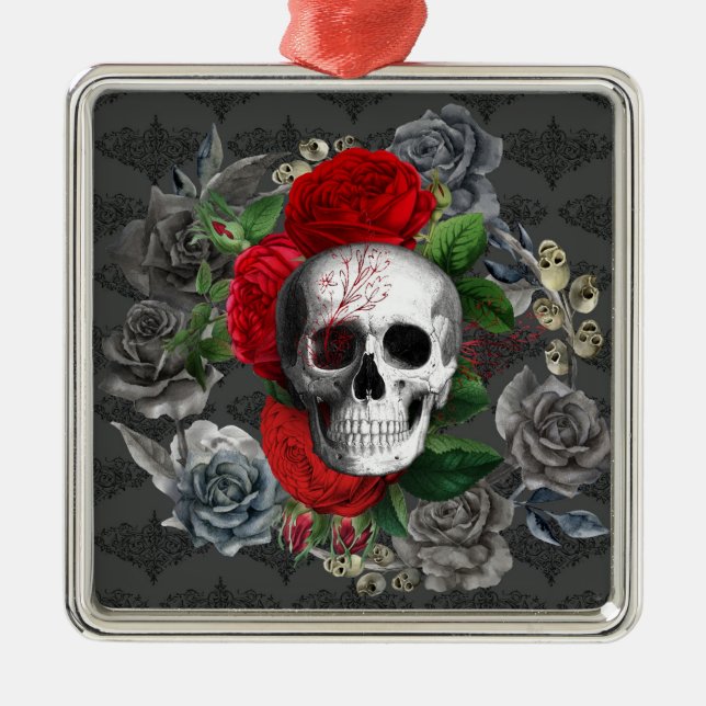 Skull Metal Ornament (Front)