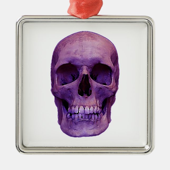 Skull Metal Ornament (Front)