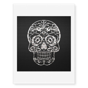 Skull,metal Temporary Tattoos