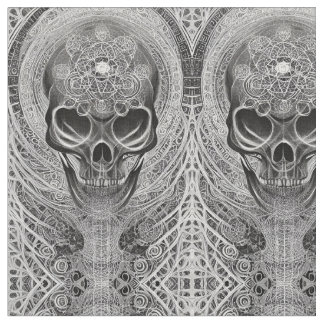 Skull Mirror Fabric