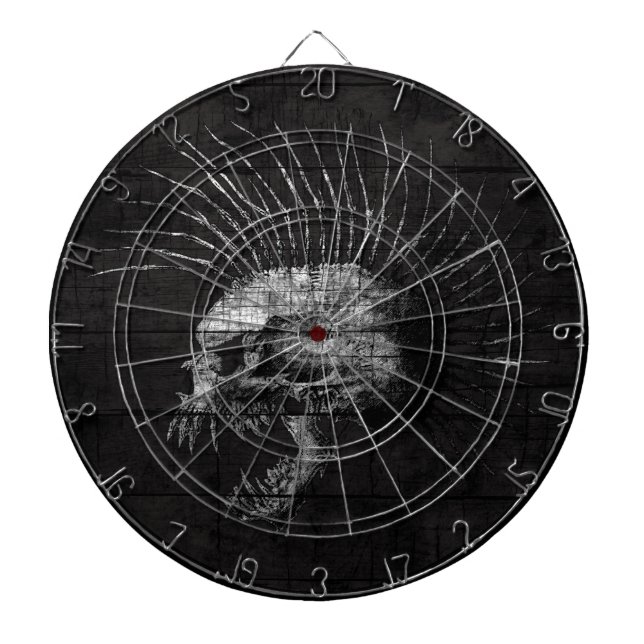 Skull Mohawk Dartboard (Front)