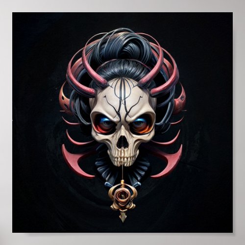 skull monster poster