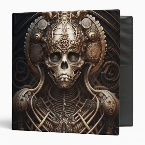 Skull Monster Skeleton Horror 3 Ring Binder