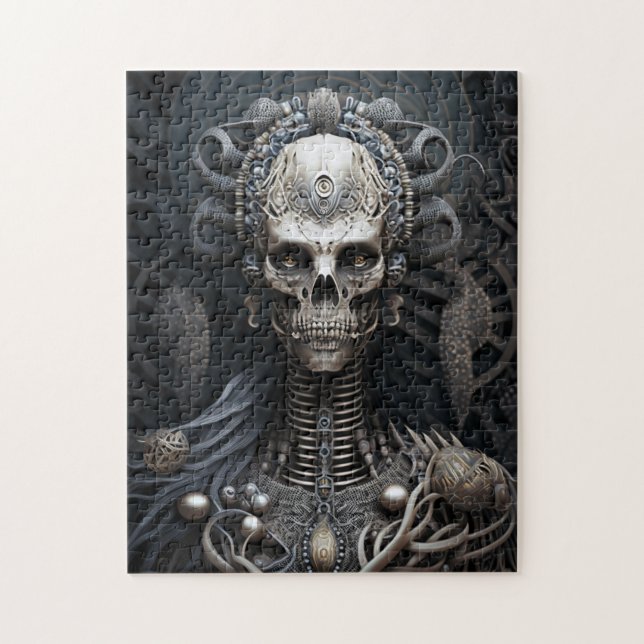 Skull Monster Skeleton Horror Jigsaw Puzzle (Vertical)