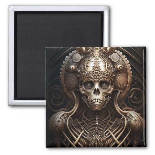 Skull Monster Skeleton Horror Magnet