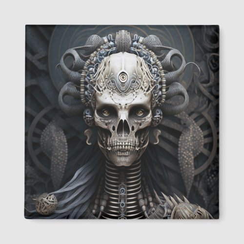 Skull Monster Skeleton Horror Magnet