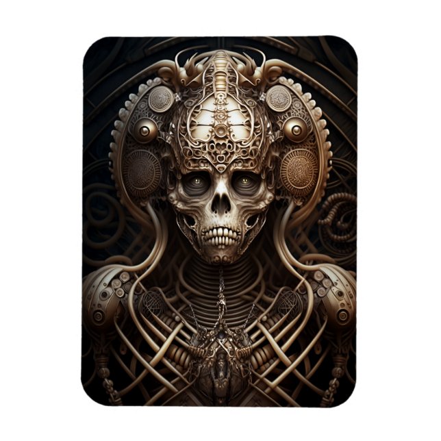 Skull Monster Skeleton Horror Magnet (Vertical)