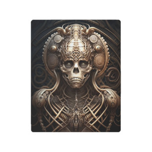 Skull Monster Skeleton Horror Metal Print
