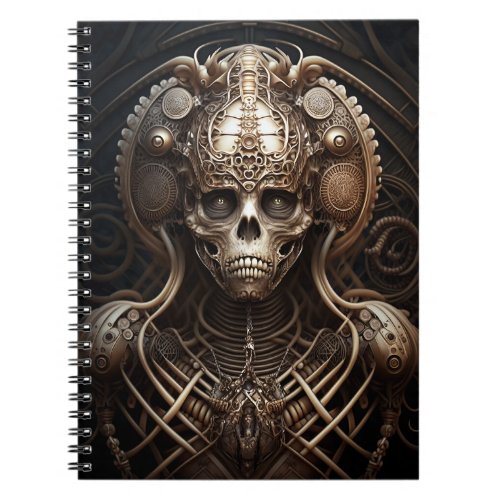 Skull Monster Skeleton Horror Notebook