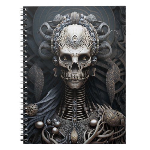 Skull Monster Skeleton Horror Notebook