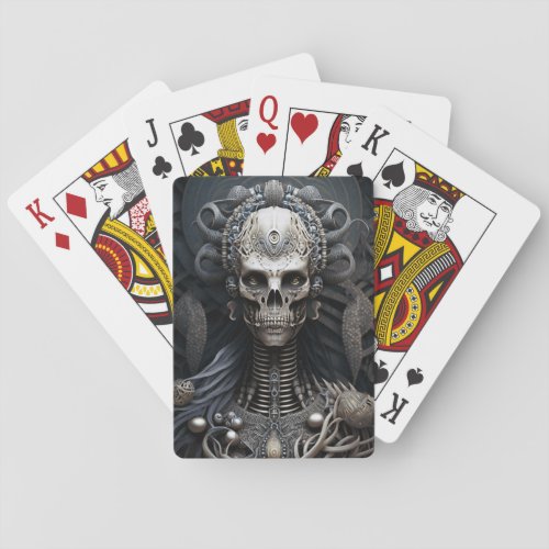 Skull Monster Skeleton Horror Playing Cards