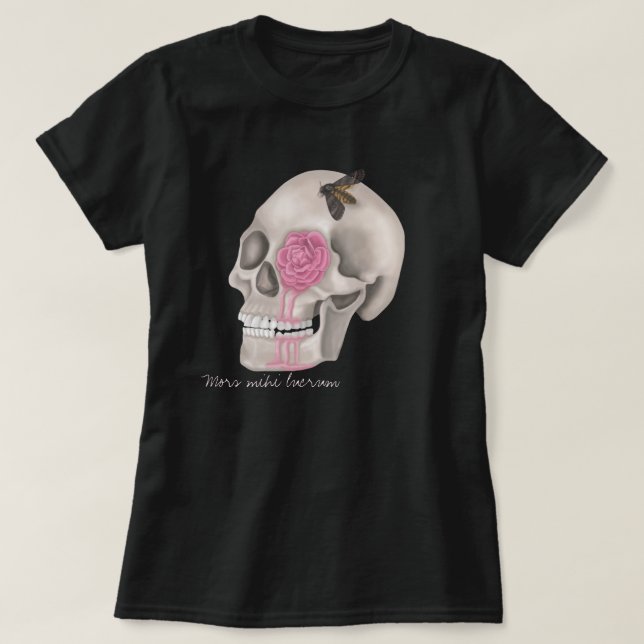 Skull - mors mihi lucrum T-Shirt (Design Front)