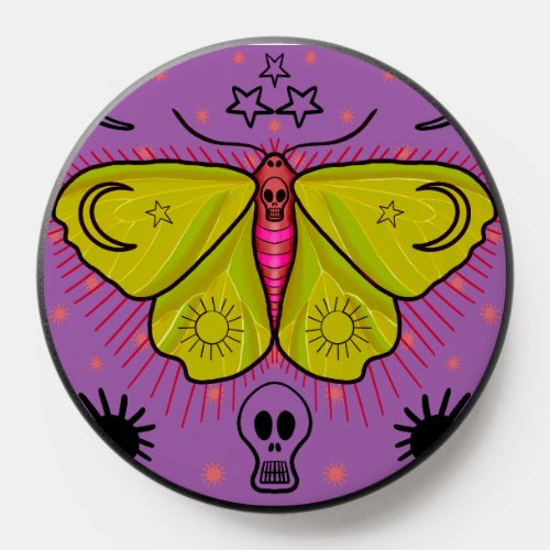 Skull Moth PopSocket