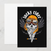 Skull Motorcycle Gift For Motorbike Lovers (Front/Back)