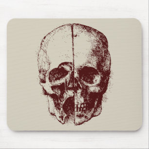 skull mouse pad