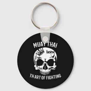 Skull Muay Thai - Nak Muay, Kickboxing Gift Keychain