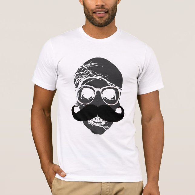 Skull mustache glasses 2 T-Shirt (Front)