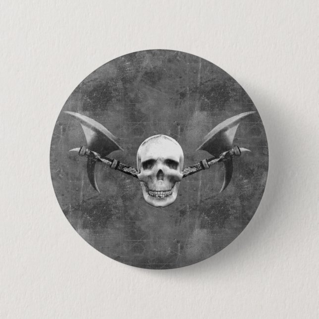 Skull N Axes Button (Front)