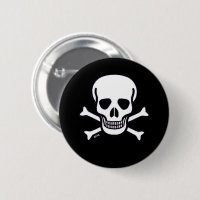 Skull n Bones black button