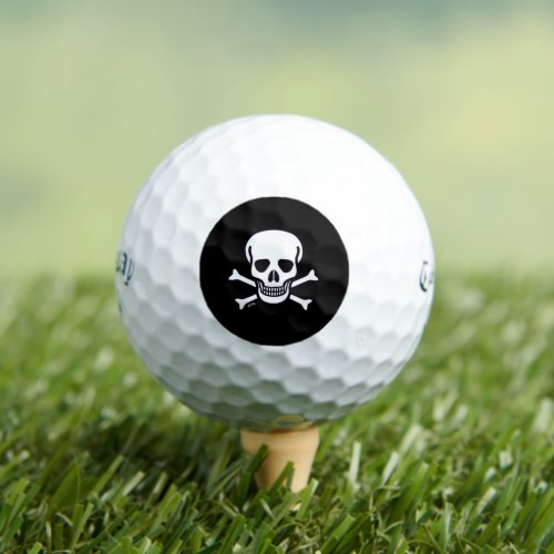 Skull n Bones Black Callaway Soft golf balls 12 pk