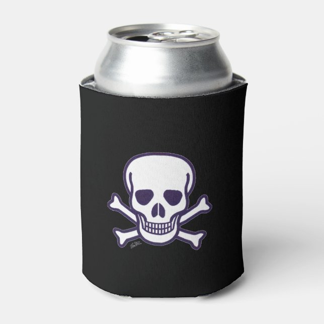 Skull n Bones black can cooler (Can Front)