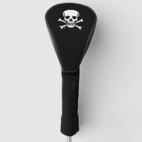 Skull n Bones black golf club driver cover
