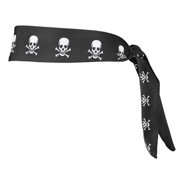 Skull n Bones black headband plus (Rotate 90)
