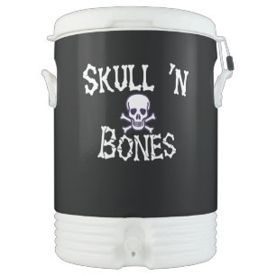Skull n Bones Black Igloo beverage cooler 10 gal