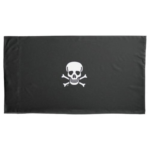 Skull n Bones Black king pillowcase