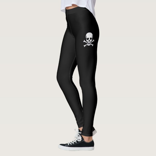 Skull n Bones Black leggings (Left)