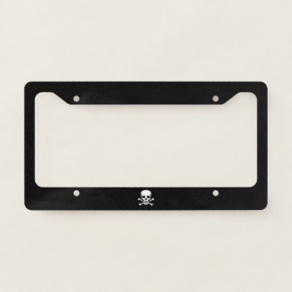 Skull n Bones Black license plate frame