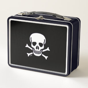 Skull n Bones black lunchbox