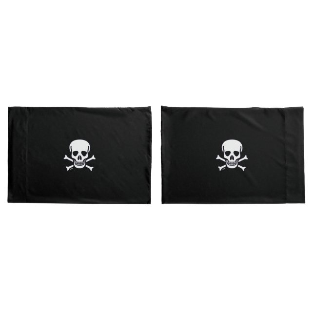 Skull n Bones Black pillowcases (Back-Set)