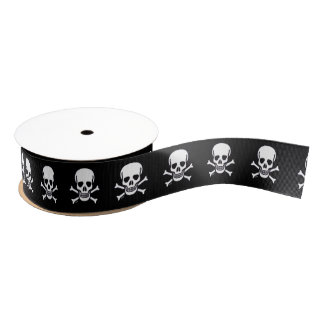Skull n Bones black ribbon spool