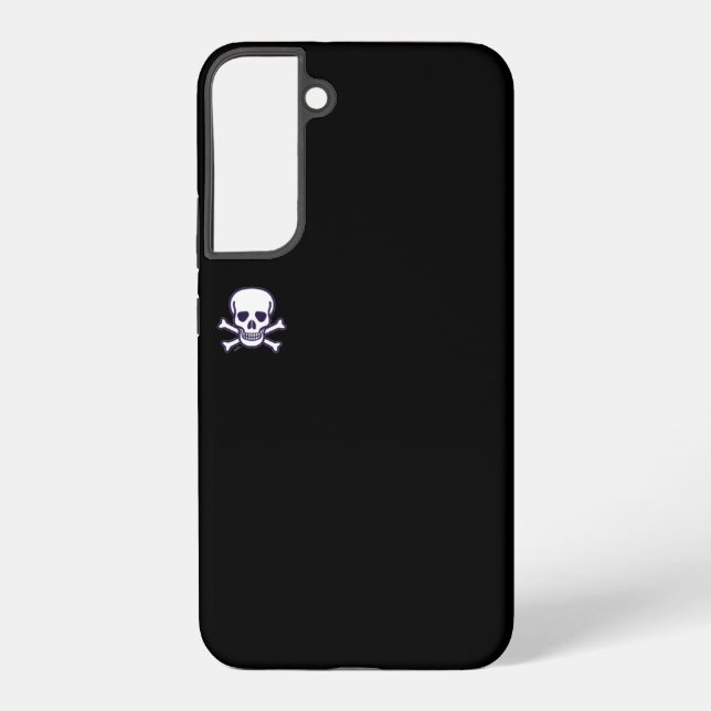 Skull n Bones black Samsung S22 plus phone case (Back)