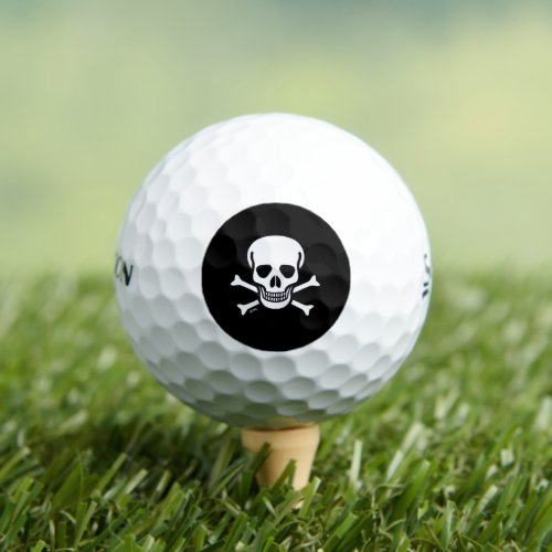 Skull n Bones Black Srixon soft feel golf balls