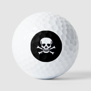 Skull n Bones Black value golf balls