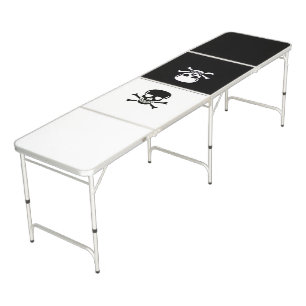 Skull n Bones black vs white ping pong table