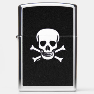 Skull n Bones Black Zippo lighter