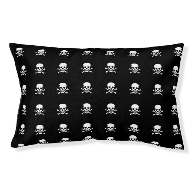 Skull n Bones Dog Bed (Front)