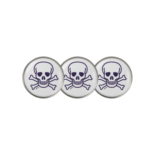 Skull n Bones golf ball markers (3 Up)