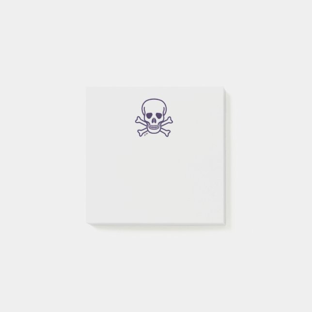 Skull n Bones gray note pads (Front)