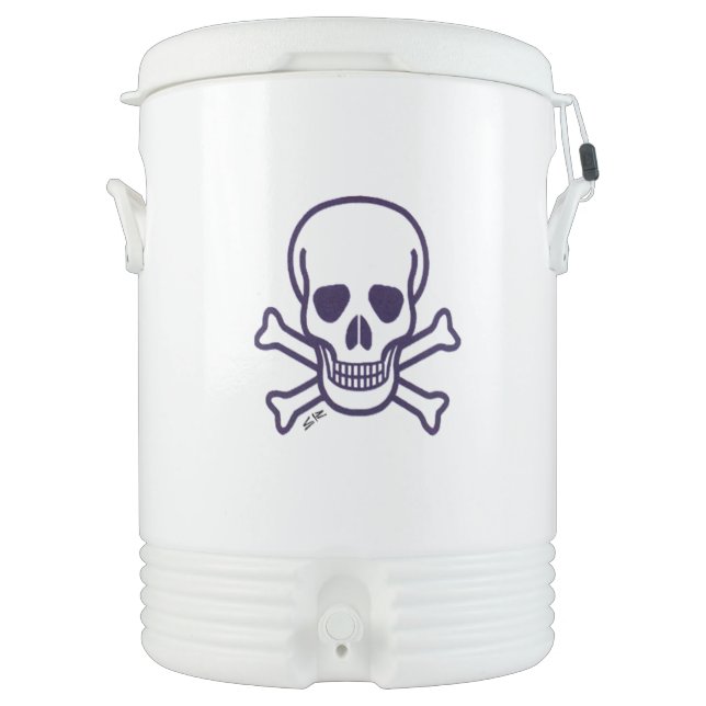 Skull n Bones Igloo beverage cooler 10 gal (Front)