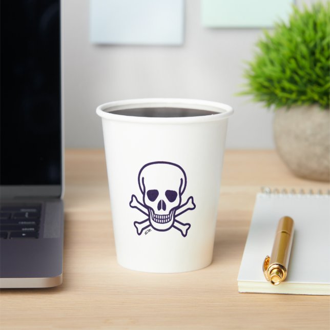 Skull n Bones paper cups (Insitu)