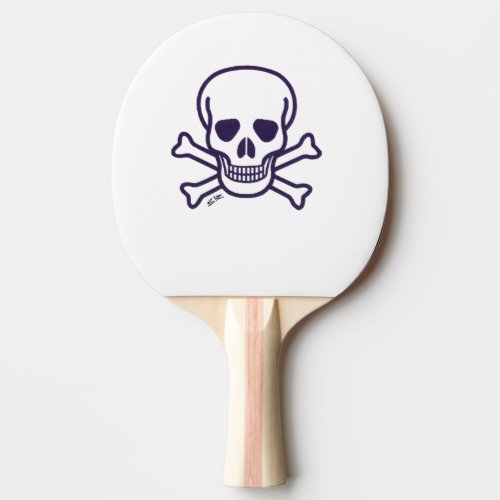 Skull n Bones ping pong paddle