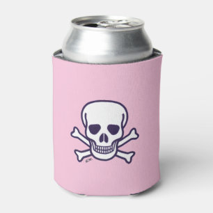 Skull n Bones pink can cooler