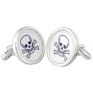 Skull n Bones silver cufflinks