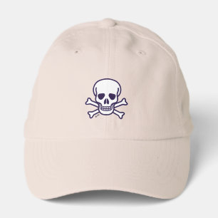 Skull n Bones tan performance golf cap