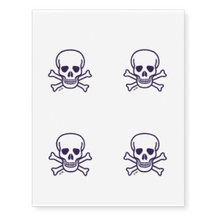 Skull n Bones temporary tattoo 4