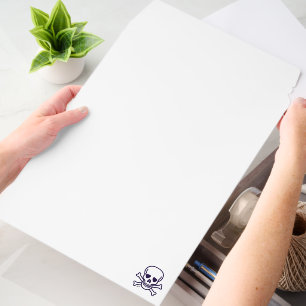 Skull n Bones white lg shipping envelope mailers